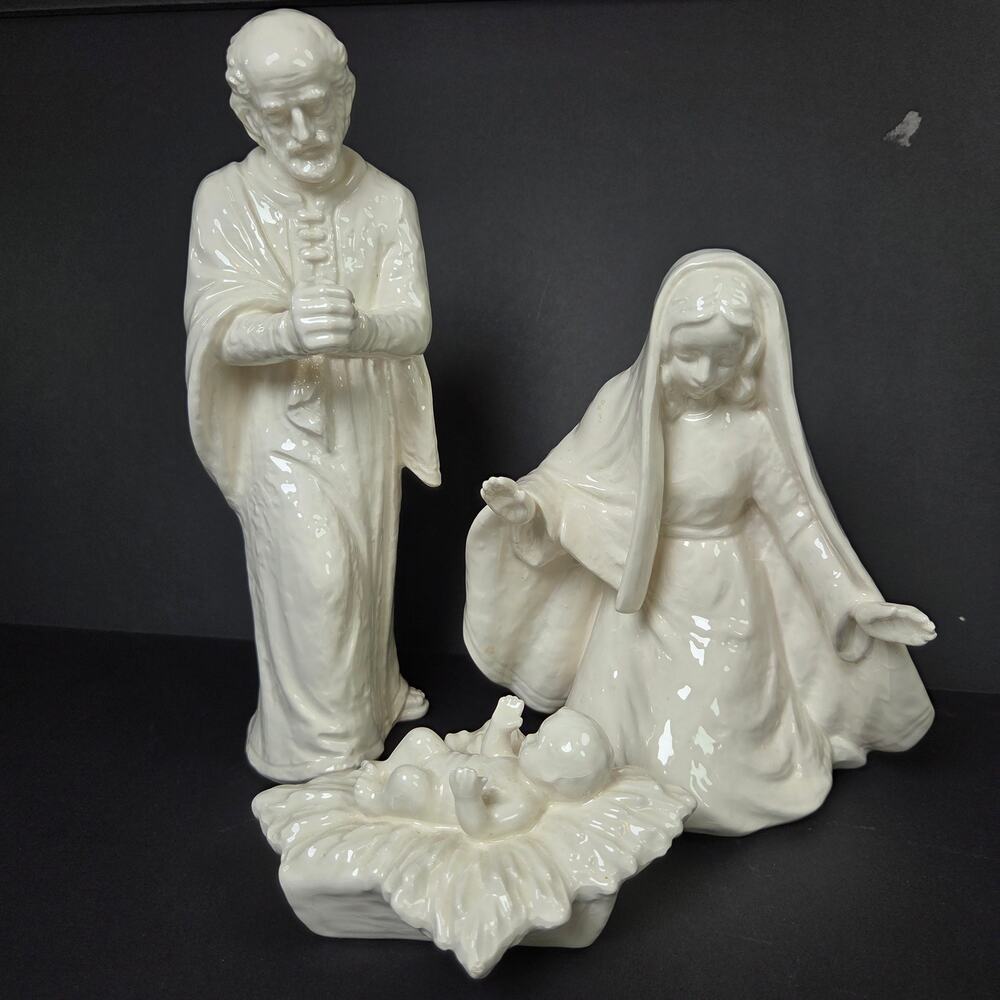 Goebel W Germany Nativity Set 3pc Mary Joseph Jesus 1980 Porcelain Vintage